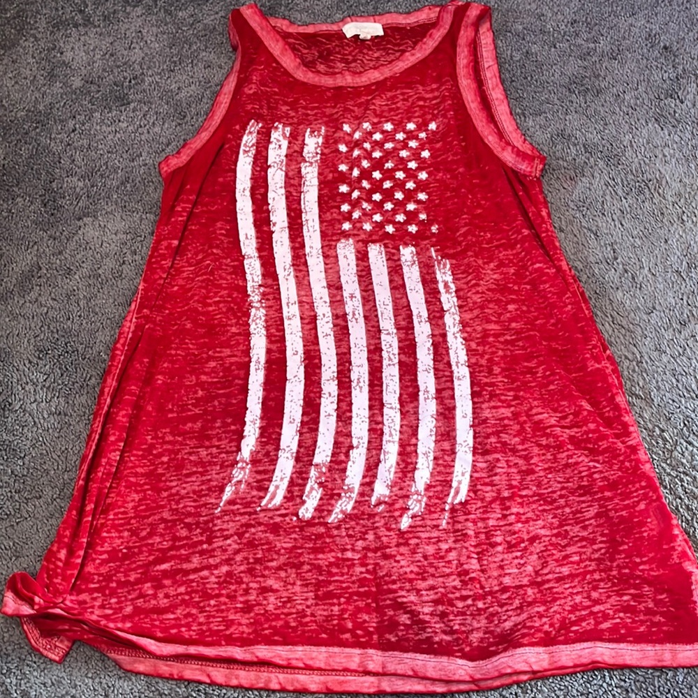 Red flag tank top